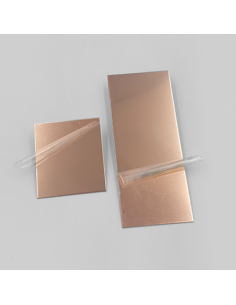 Plaque rectangle en cuivre non poli 7X10 cm