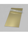 Plaque rectangle en laiton poli 15x15 cm
