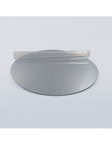 Plaque ronde en zinc poli diamètre 5 cm