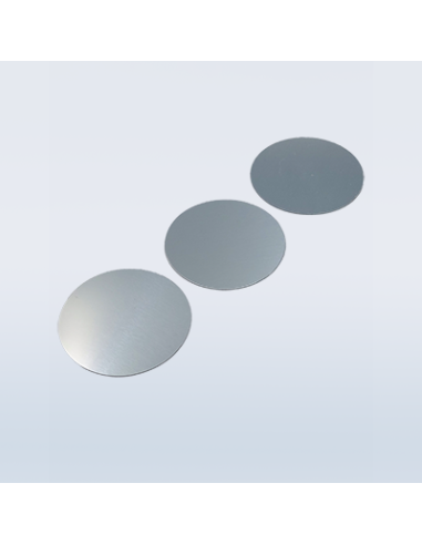 Plaque ronde en zinc non poli diamètre 5 cm