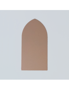 Ogive brisée en cuivre poli 10x20 cm