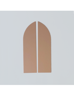 Dyptique 2 pièces en cuivre poli 10x20 cm