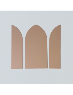 Triptyque 3 pièces en cuivre poli 20x20 cm