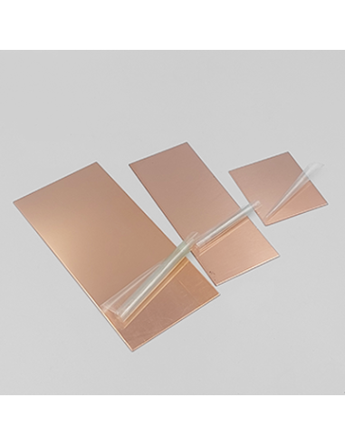 Plaque rectangle en cuivre poli 5x5 cm